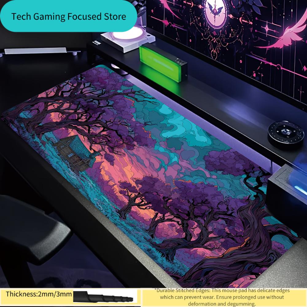 Tradescantia Purple - Psychedelic Purple Forest Cabin Extended Gaming
