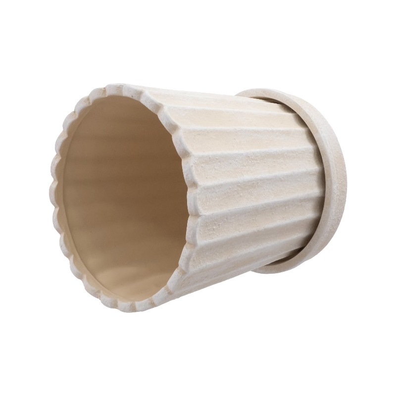 8 Inch Shell Planter Cream Cer - Aloe Vera Pot incelemesi ve fiyatı