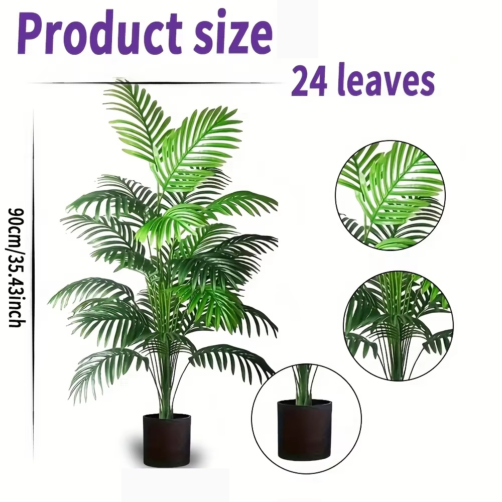 24 Leaves Areca Palm Artificia - Dracaena Marginata incelemesi ve fiyatı