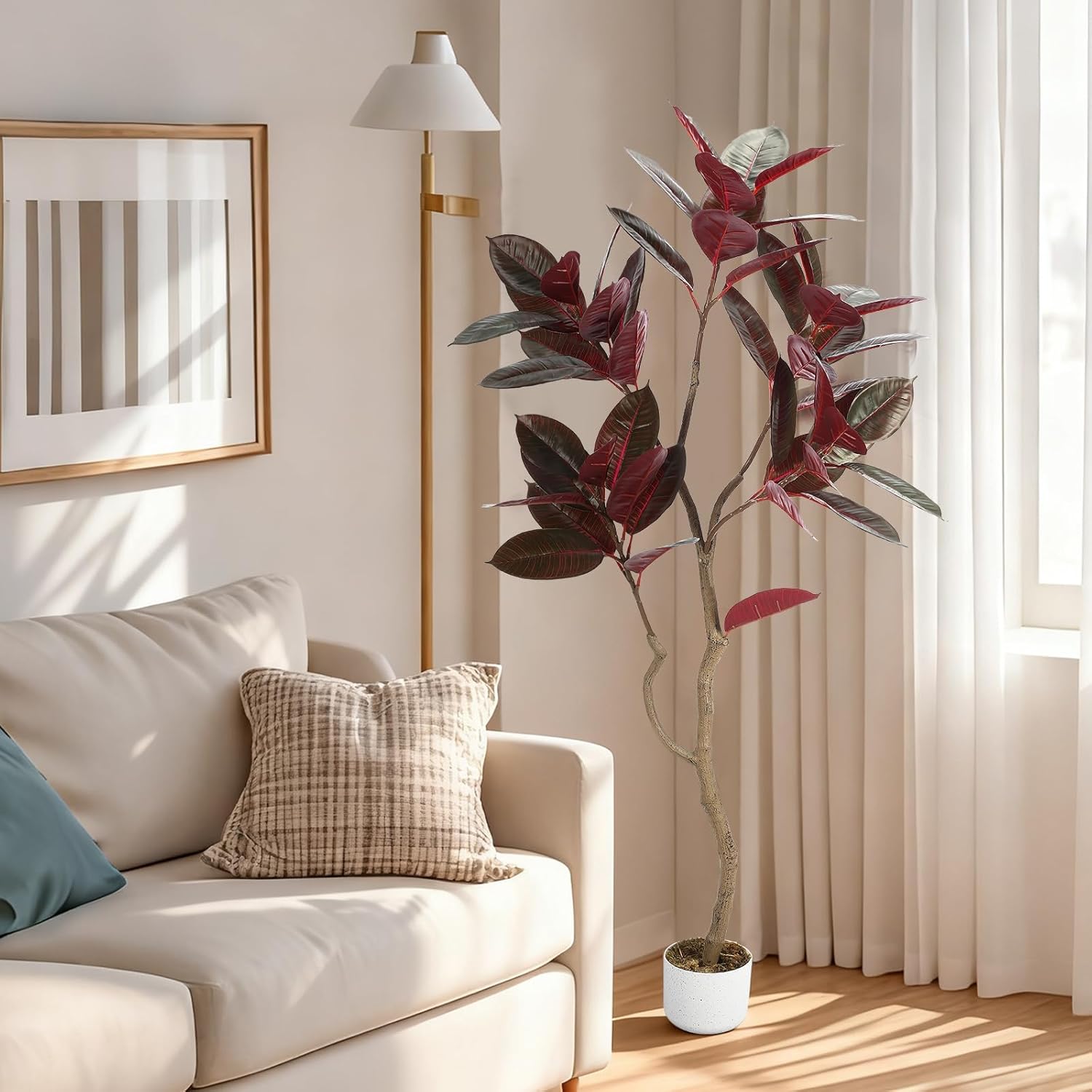 Artificial Fiddle Leaf Fig Tre - Ficus Lyrata Tree incelemesi ve fiyatı