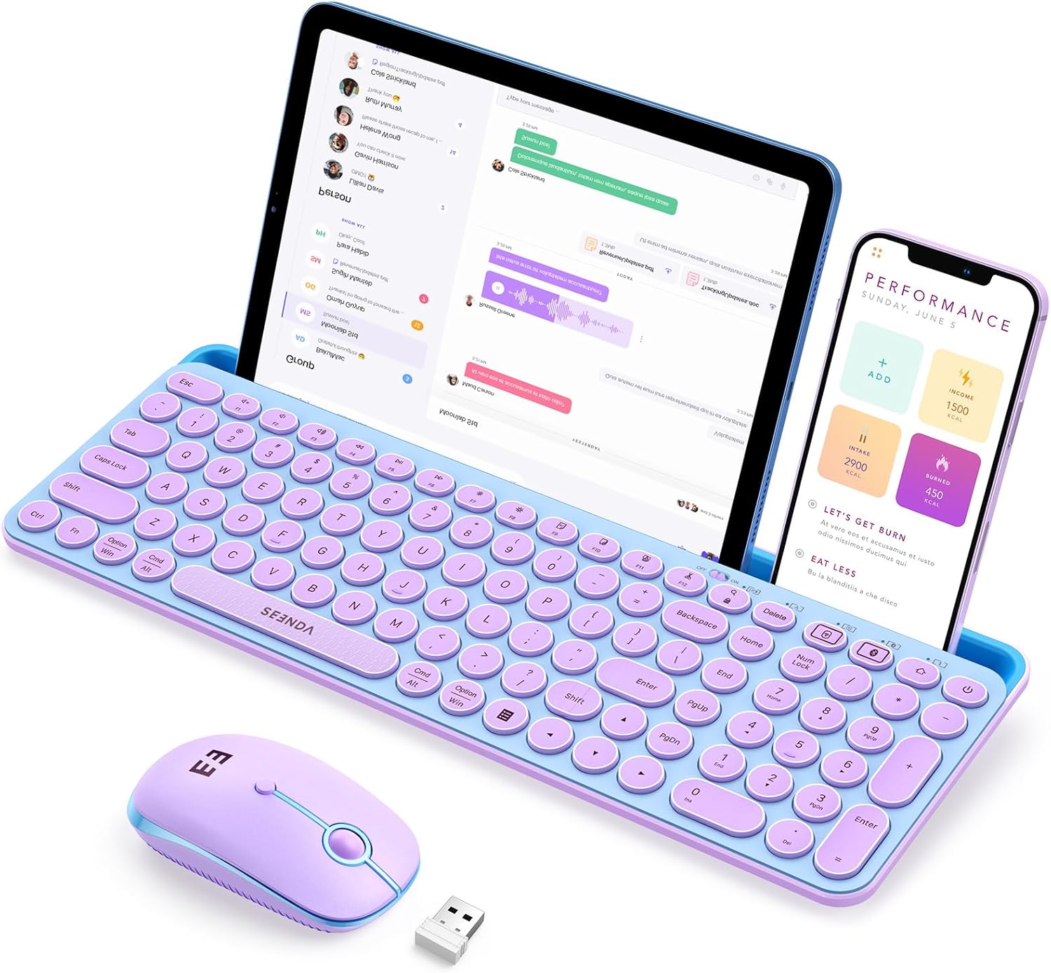 Wireless Keyboard and Mouse Co - Tradescantia Purple incelemesi ve fiyatı