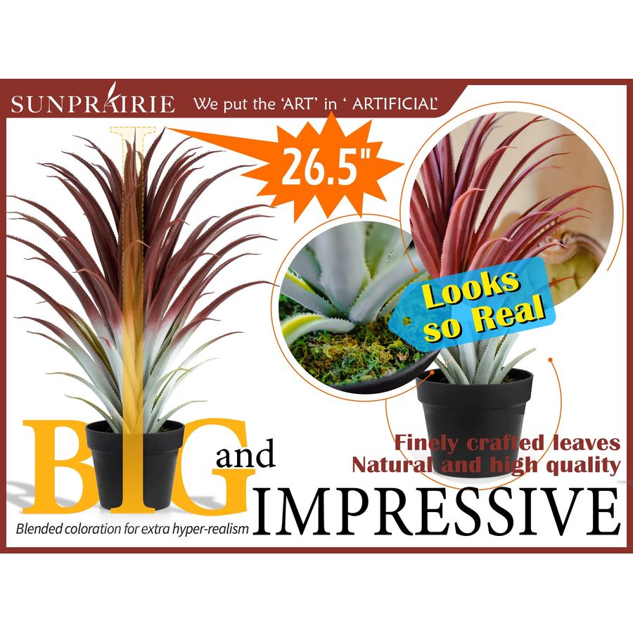 Hyper Realistic Big Red Artifi - Aloe Vera Pot incelemesi ve fiyatı