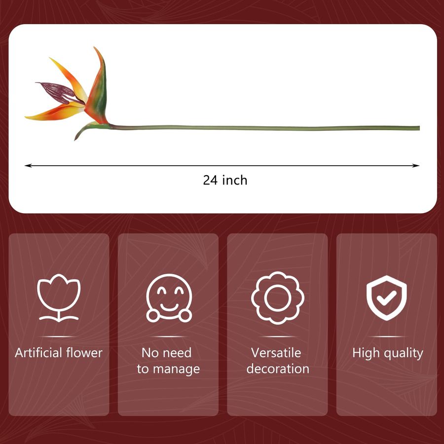 12 Pcs Bird of Paradise Artifi - Bird Paradise Strelitzia incelemesi ve fiyatı