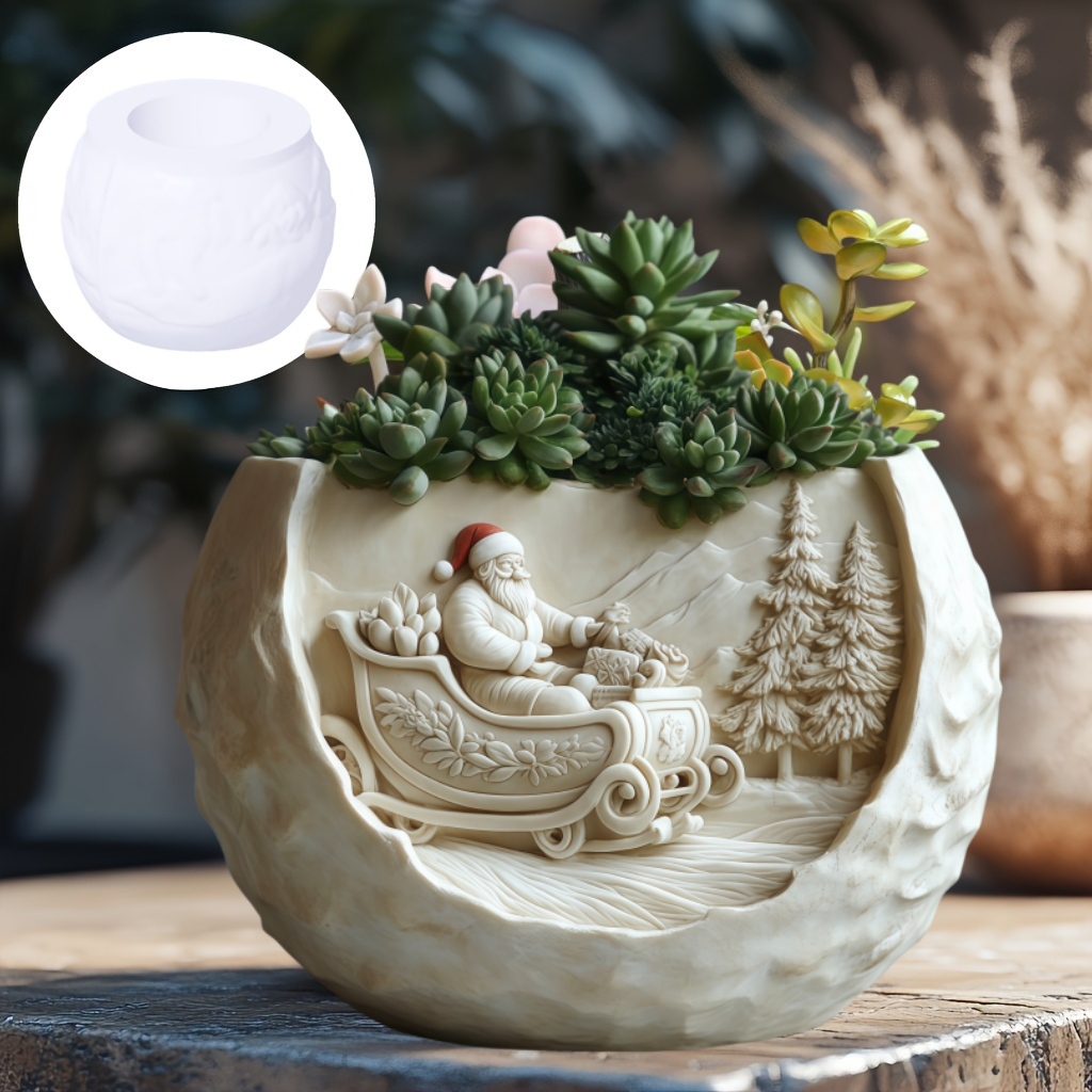 Cedar Sled Santa Claus Relief  - Echeveria Succulent incelemesi ve fiyatı