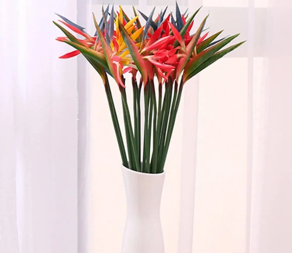 8PCS Artificial Flowers Streli - Bird Paradise Strelitzia incelemesi ve fiyatı