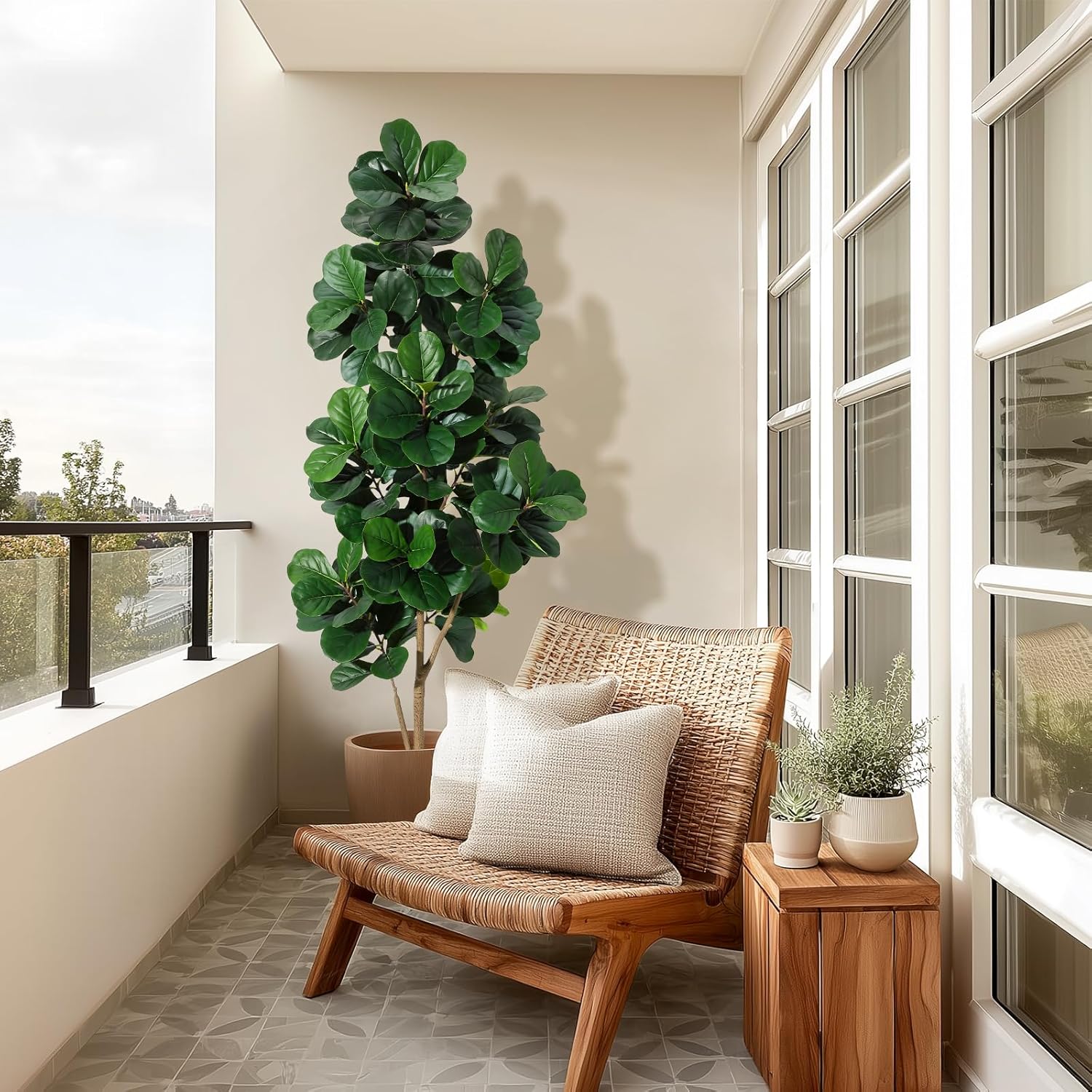 4FT/5FT/6FT/7FT Fiddle Leaf Fi - Ficus Lyrata Tree incelemesi ve fiyatı
