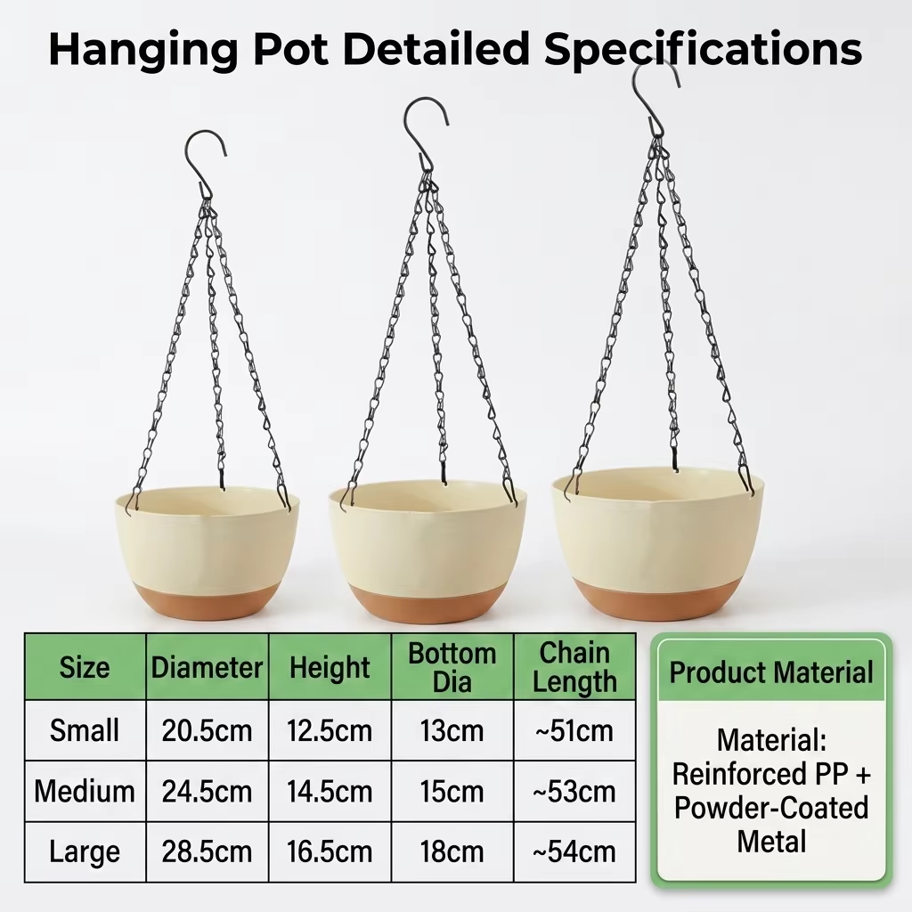 Modern Everyday Dual-Color Han - Spider Plant Hanging incelemesi ve fiyatı