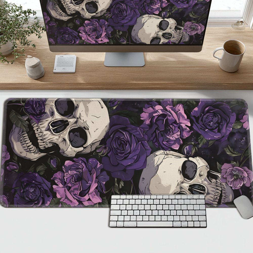 Gothic skull and purple flower - Tradescantia Purple incelemesi ve fiyatı