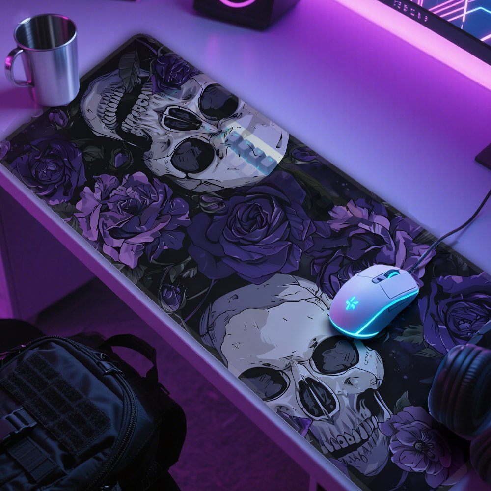 Gothic skull and purple flower - Tradescantia Purple incelemesi ve fiyatı